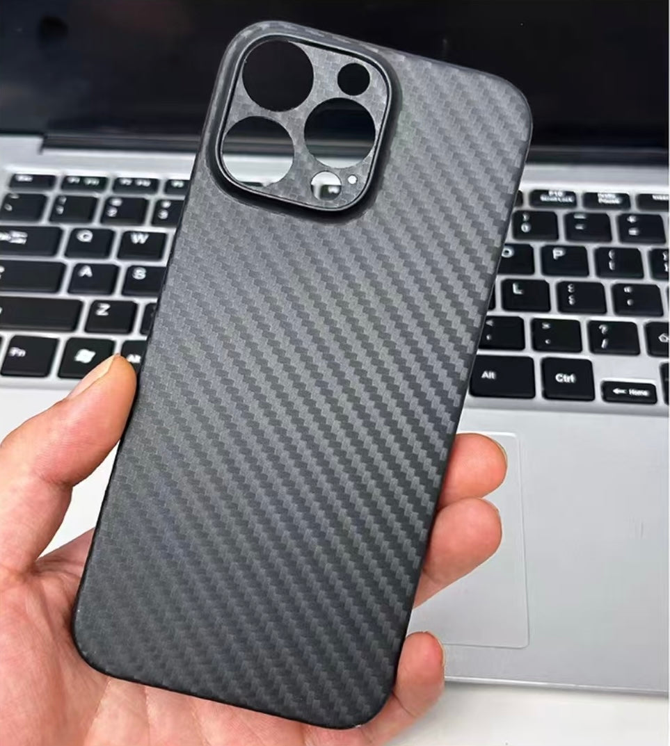 Þunnt Premium Carbon Fiber Texture Símahulstur