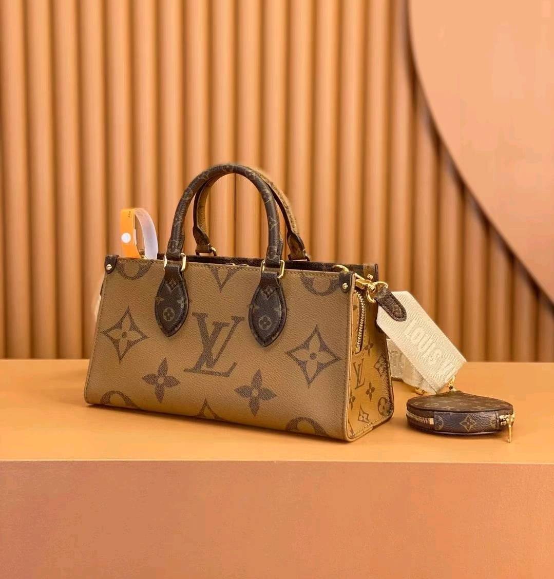 Quiet Luxury Classic Monogram Reversible Two-Tone Handbag