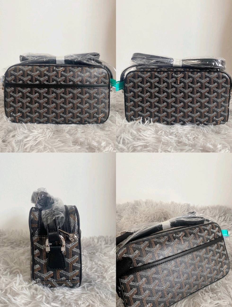 Goyardine Print Camera Messenger Crossbody Bag