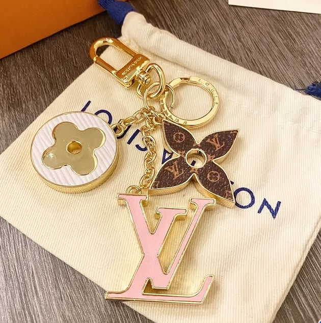 Luxury Lollipop Monogram Bag Charm Keychain