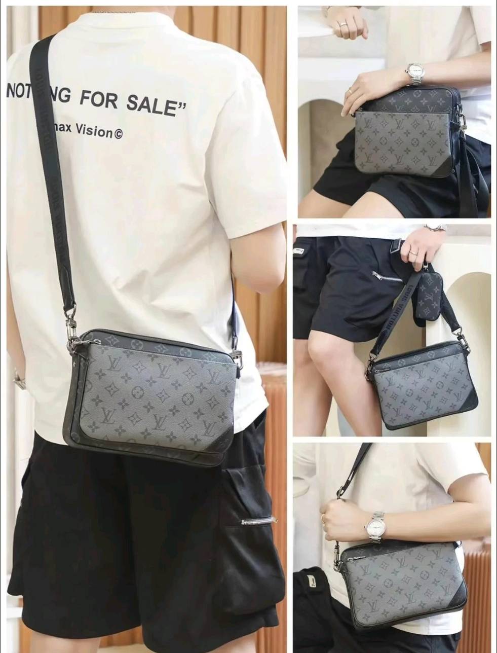 （Buy 3, pay for 2）Classic Monogram Trio Messenger Bag - A Fashion Must-Have 011