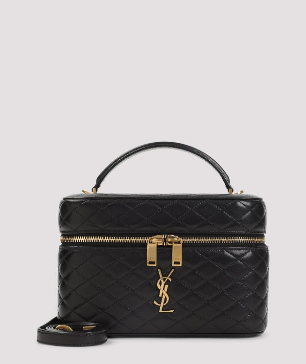 Classic Quilted Cosmetic Box Bag