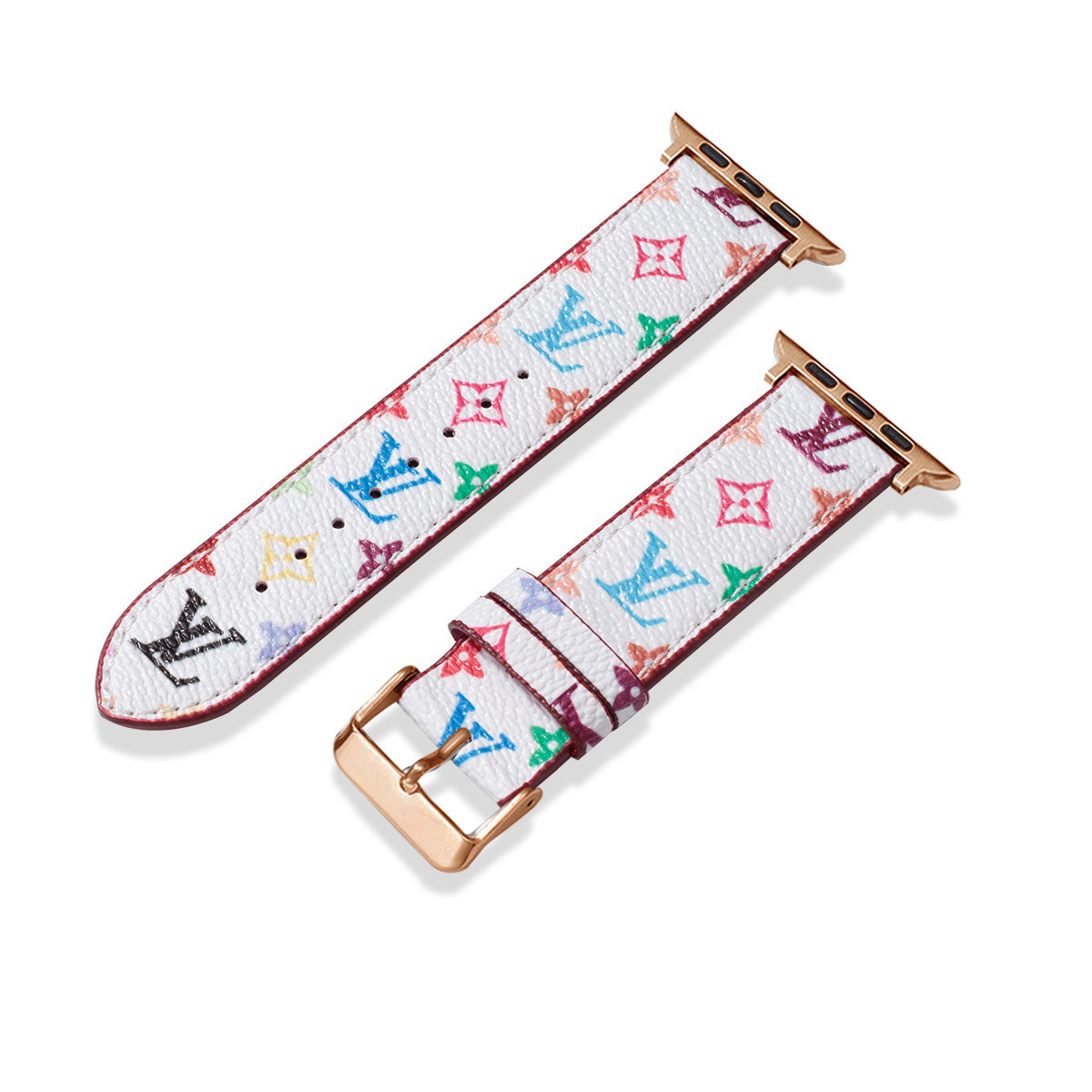 Læder Monogram Apple Watch Remme