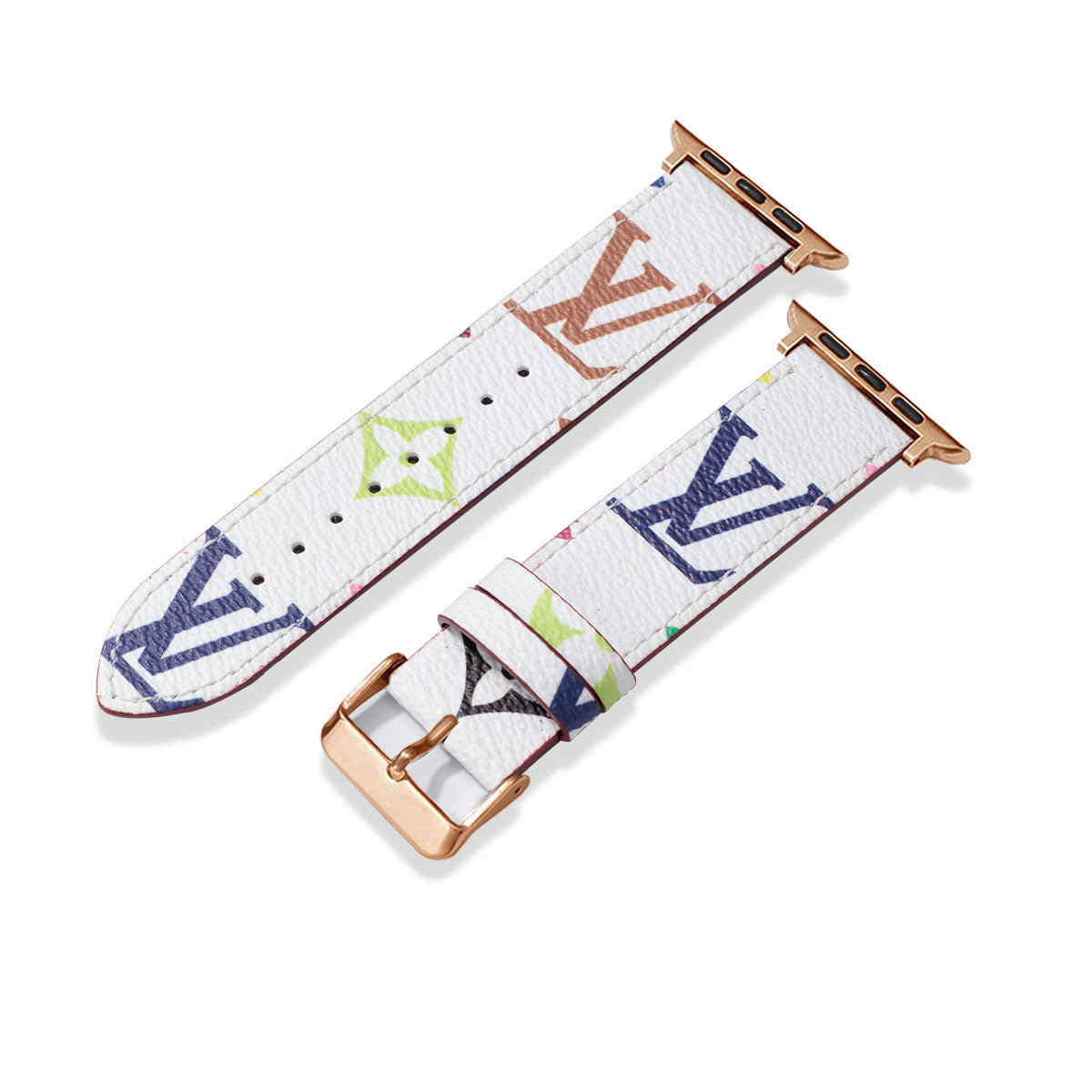 Læder Monogram Apple Watch Remme