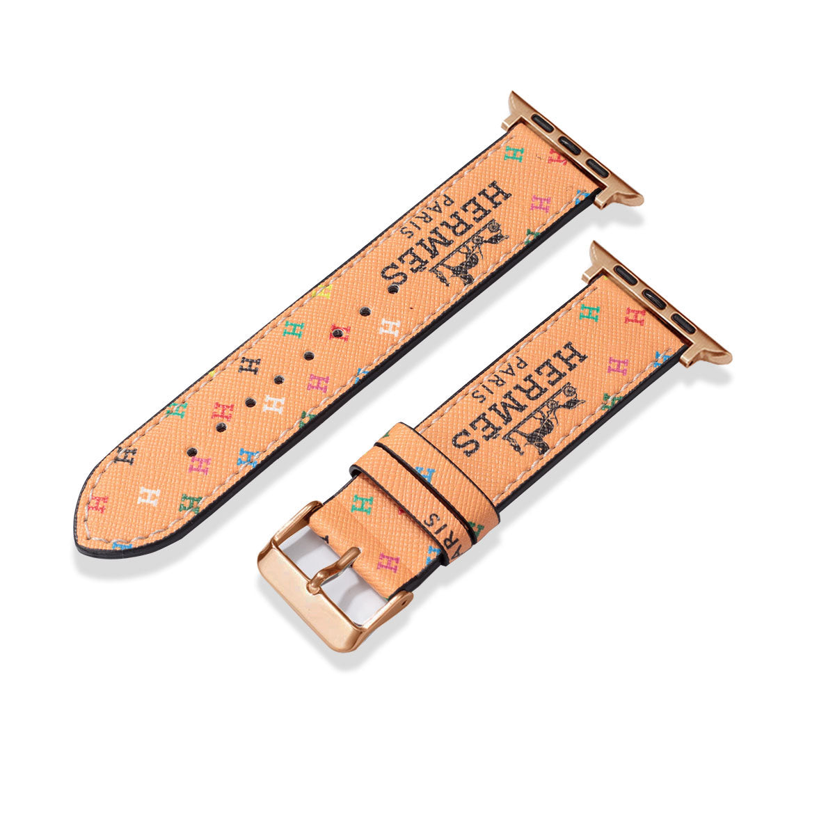 Leather Monogram Apple Watch Bands
