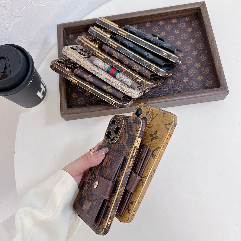 Luxury Classic Color Card Bag iPhone Case