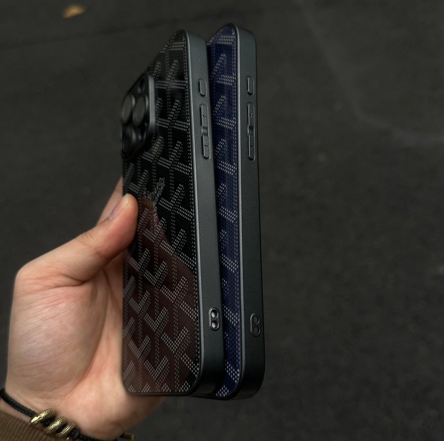 G-Y Luksus Geometrisk Monogram iPhone-etui
