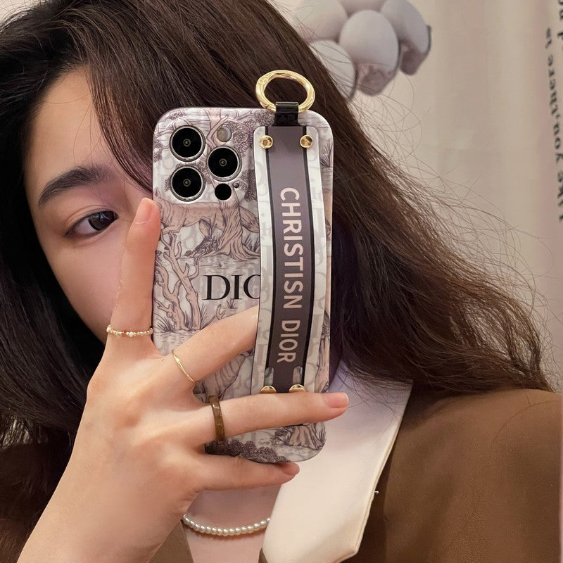 Modische, klassische iPhone-Hülle mit Armband