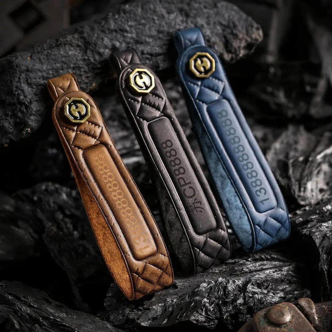 Top Grain Leather Audi Key Case