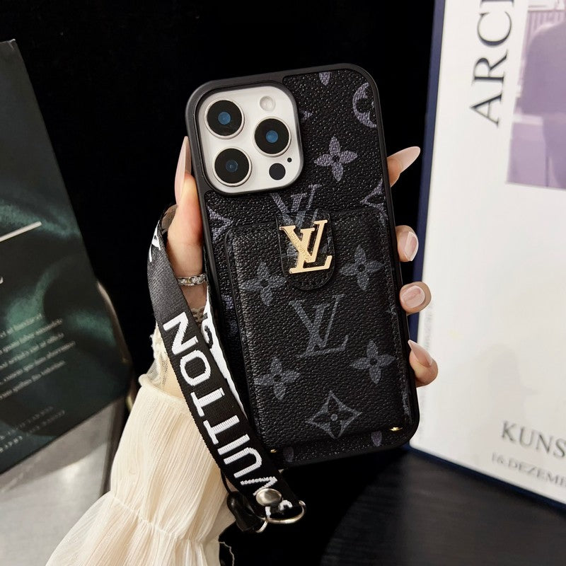 Luxury Classic Color Crossbody iPhone Case