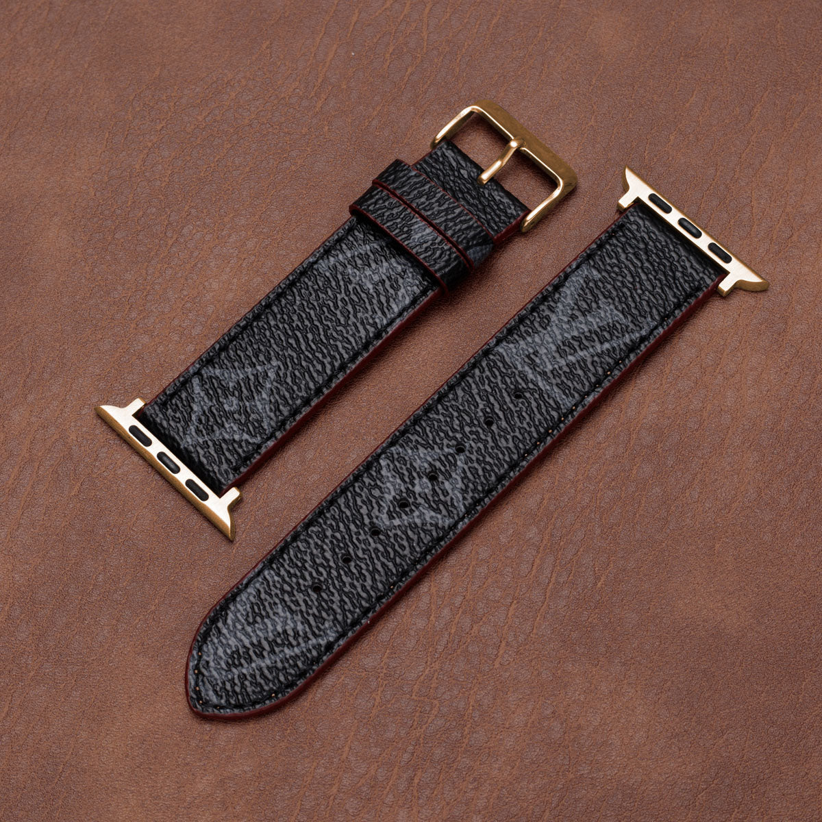 Bracelets Apple Watch en cuir monogramme