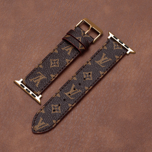 Δερμάτινο μονόγραμμα Apple Watch Bands