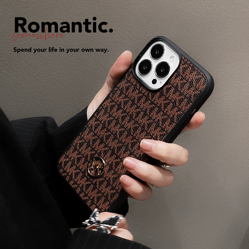 Luxury iPhone Case Brown-MKK240603