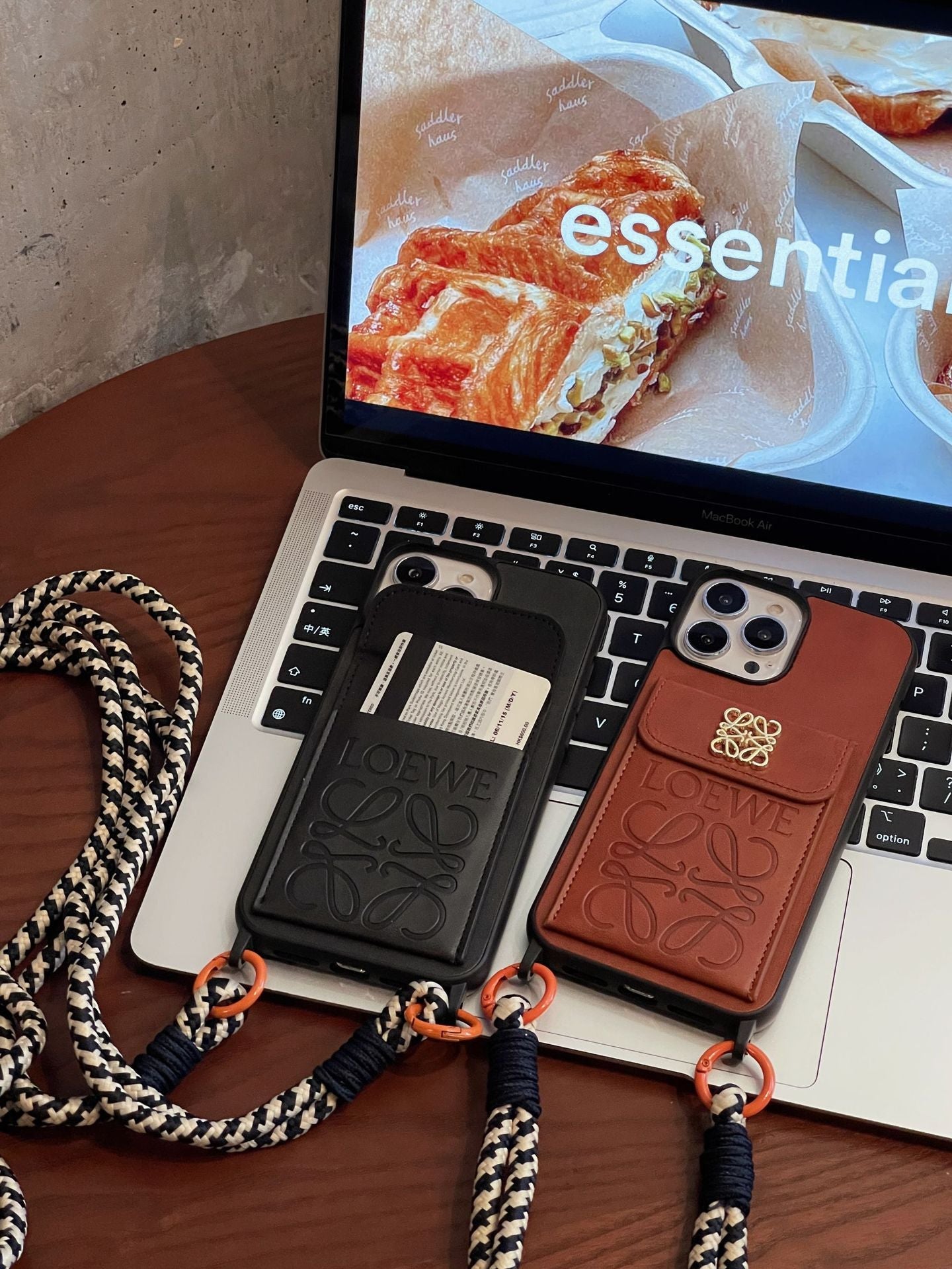 Étui pour iPhone en cuir avec porte-cartes Loe