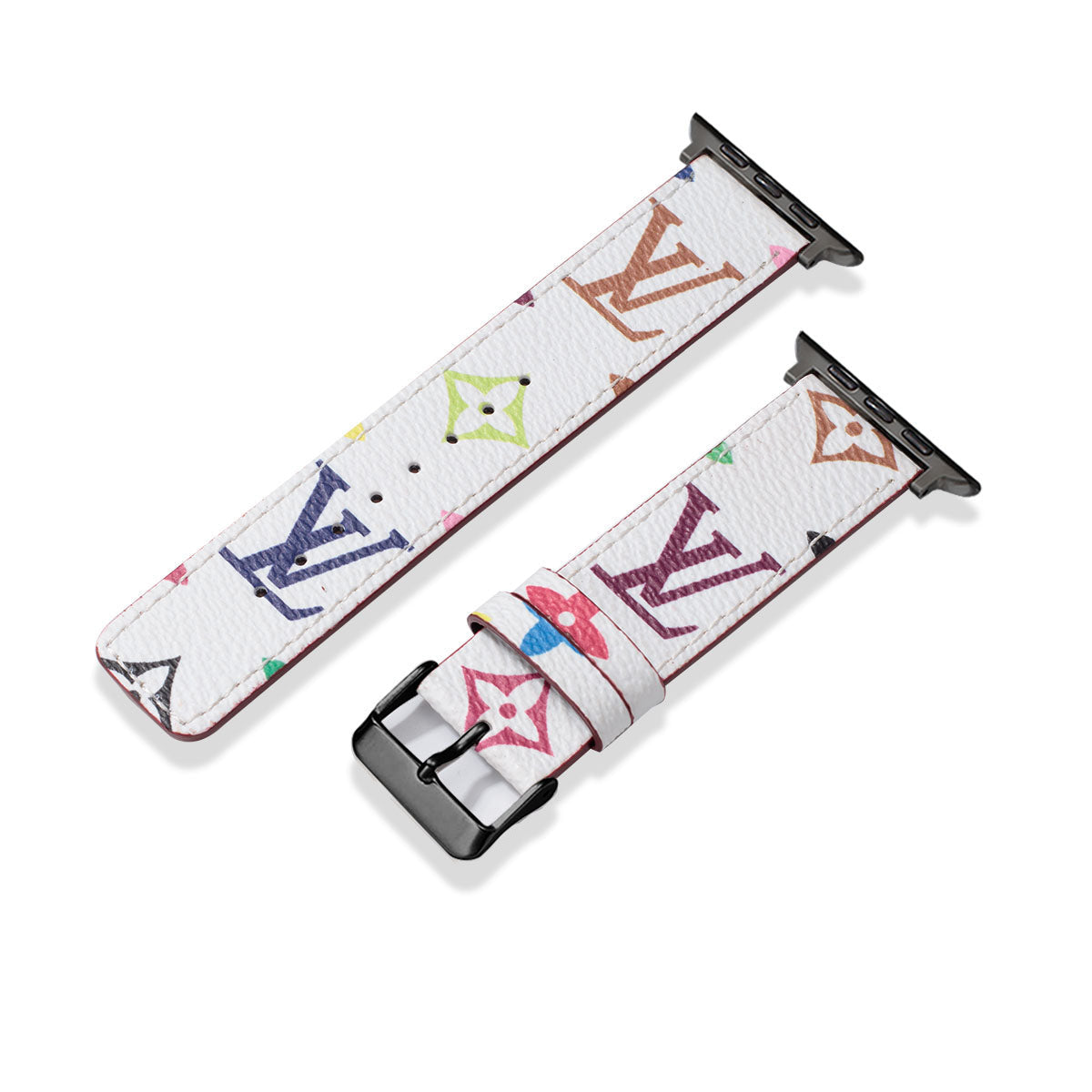 Læder Monogram Apple Watch Remme