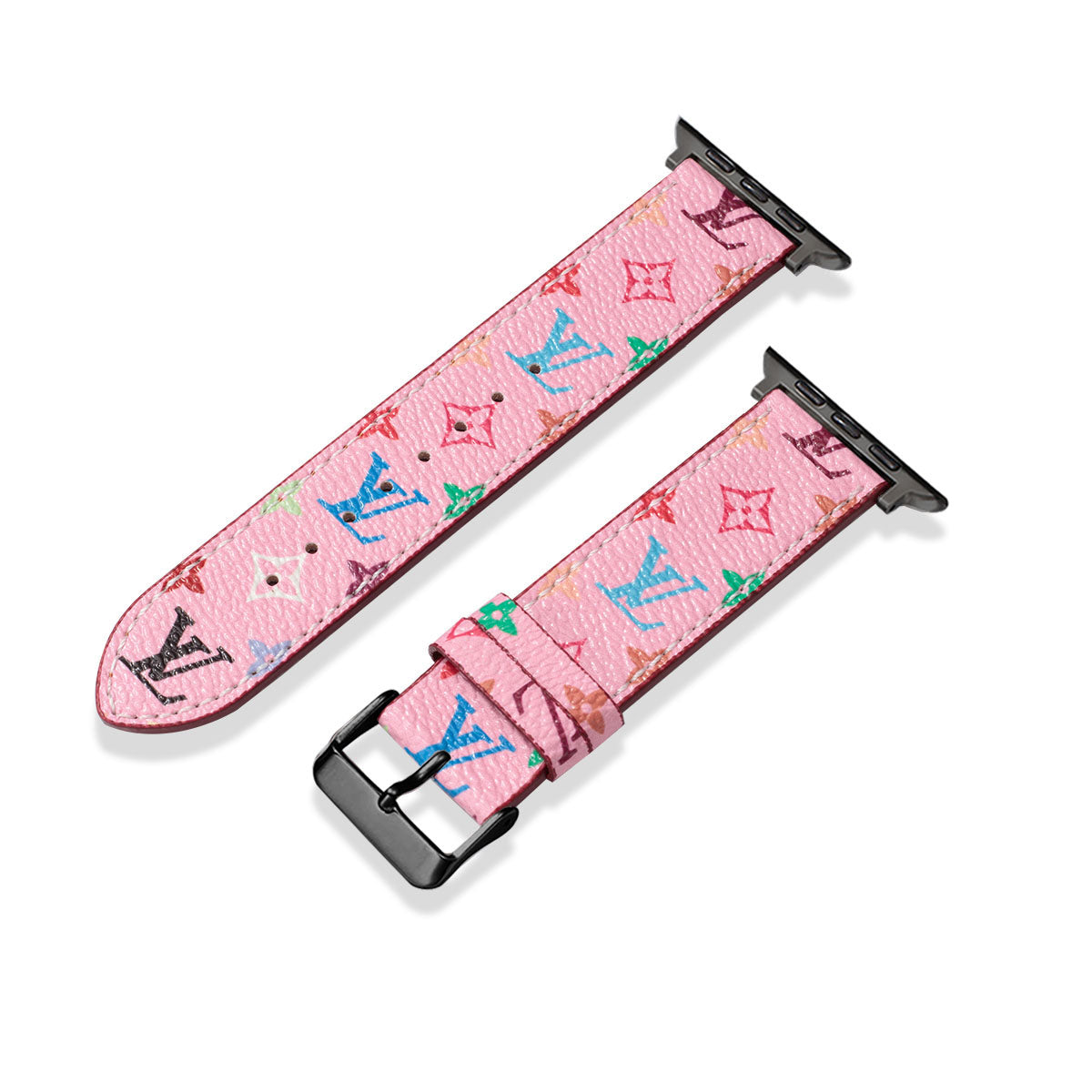 Læder Monogram Apple Watch Remme