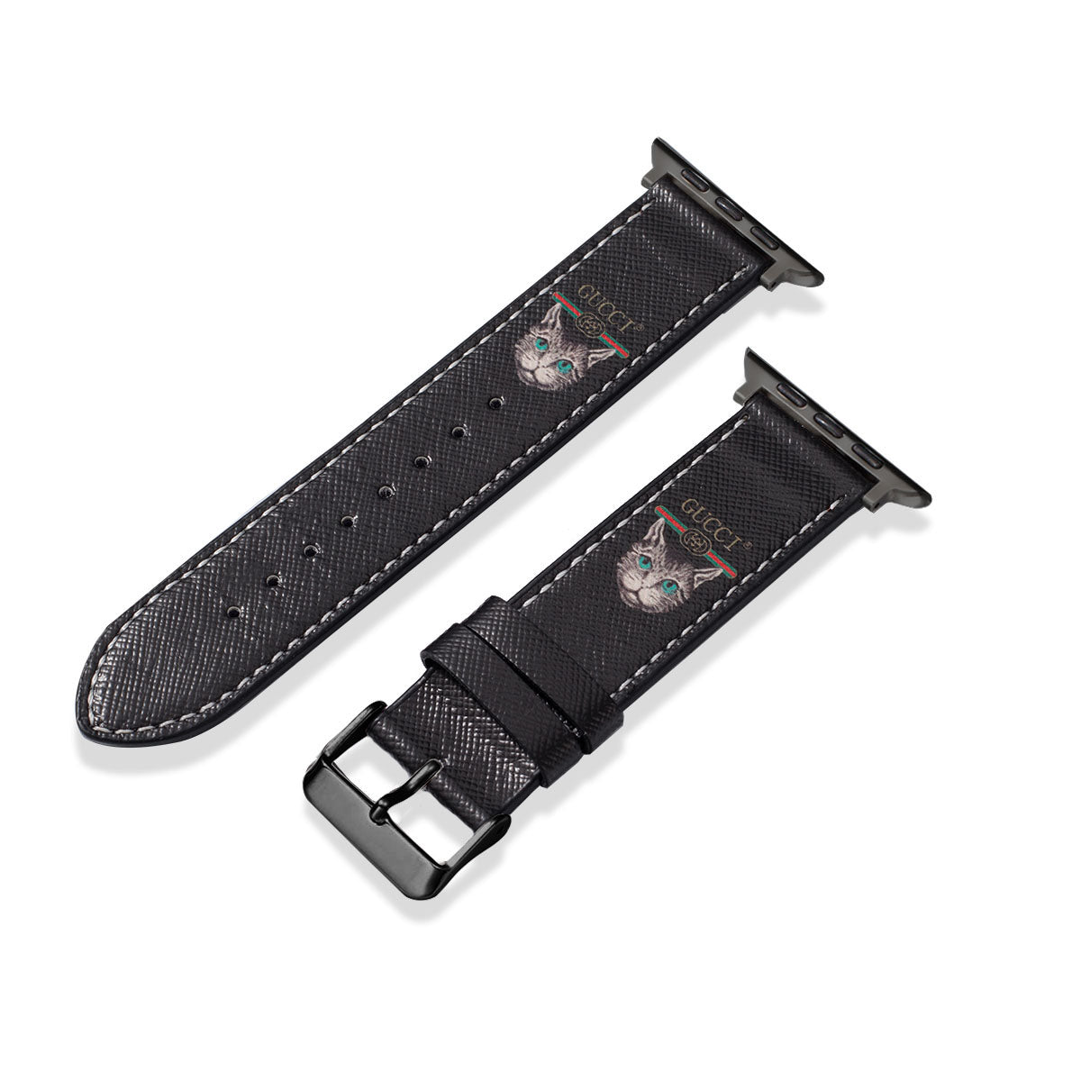 Apple-Watch-Armbänder aus Leder mit Monogramm