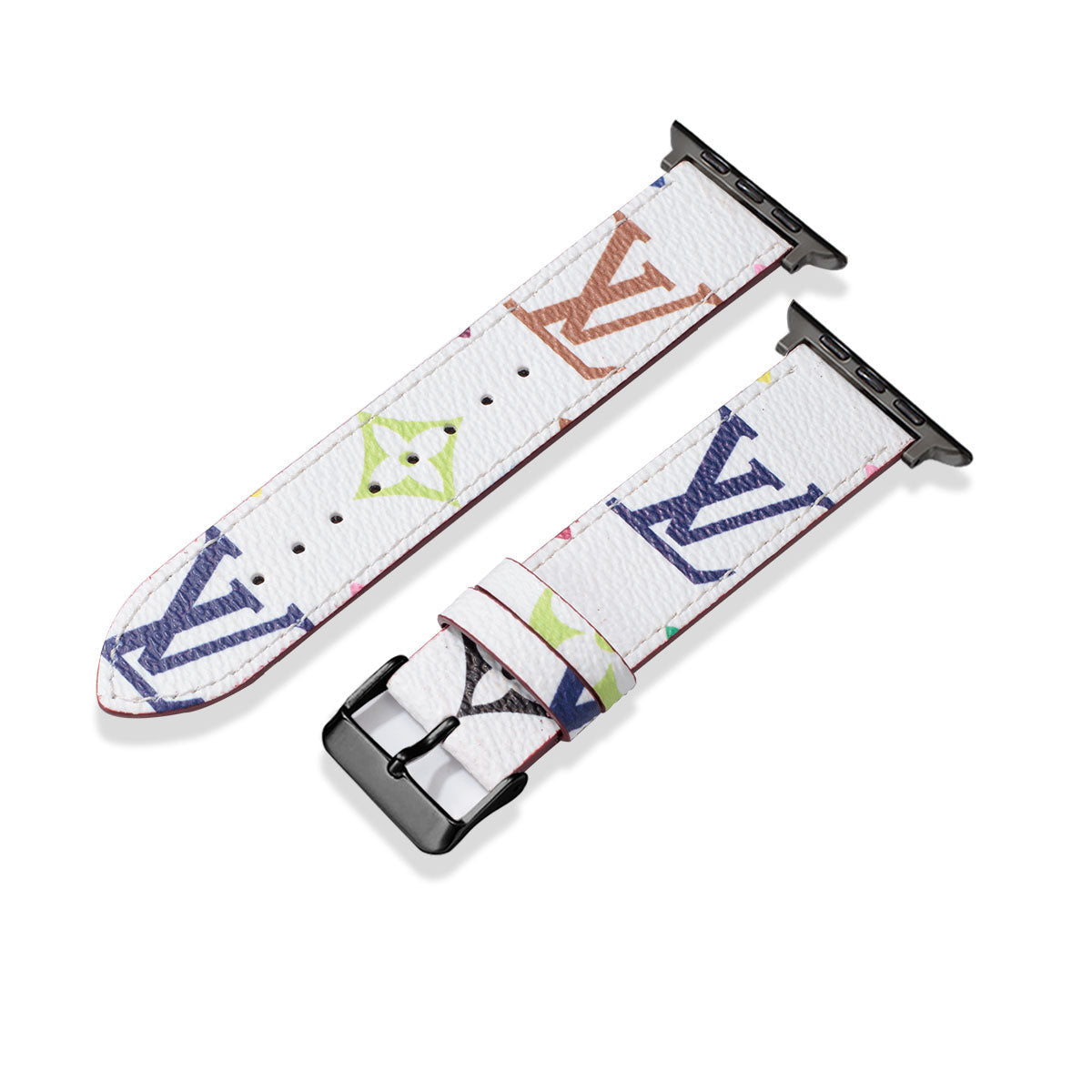 Læder Monogram Apple Watch Remme