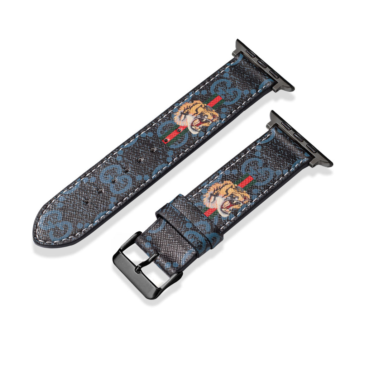 Apple-Watch-Armbänder aus Leder mit Monogramm