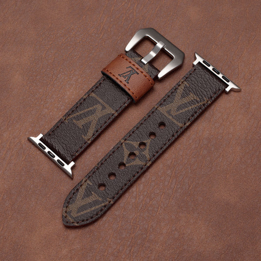 Δερμάτινο μονόγραμμα Apple Watch Bands