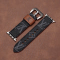 Læder Monogram Apple Watch Remme