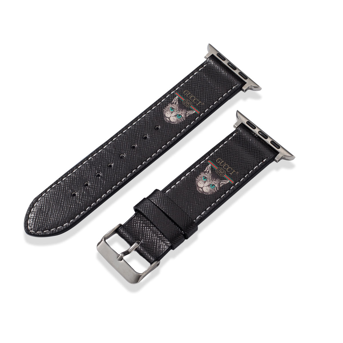 Apple-Watch-Armbänder aus Leder mit Monogramm