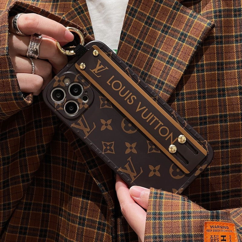 Luxury Brown Wristband iPhone Case