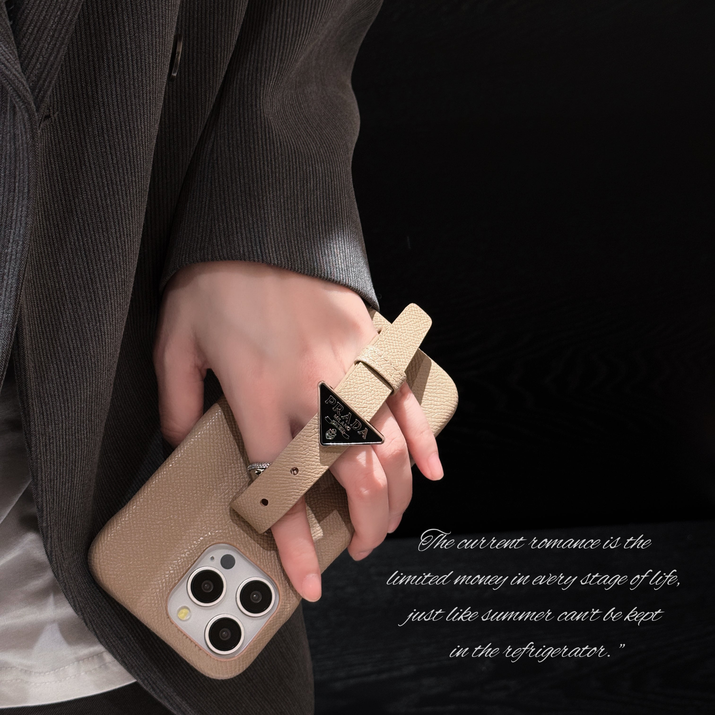 Luxury Leather Handle iPhone Case