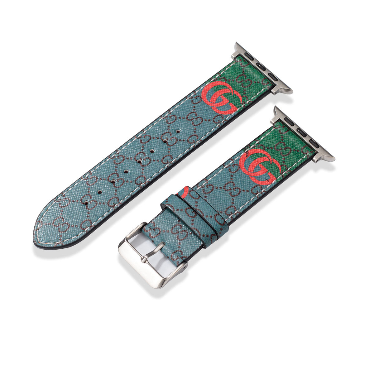 Leather Monogram Apple Watch Bands