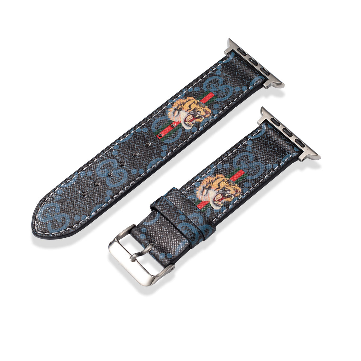 Apple-Watch-Armbänder aus Leder mit Monogramm