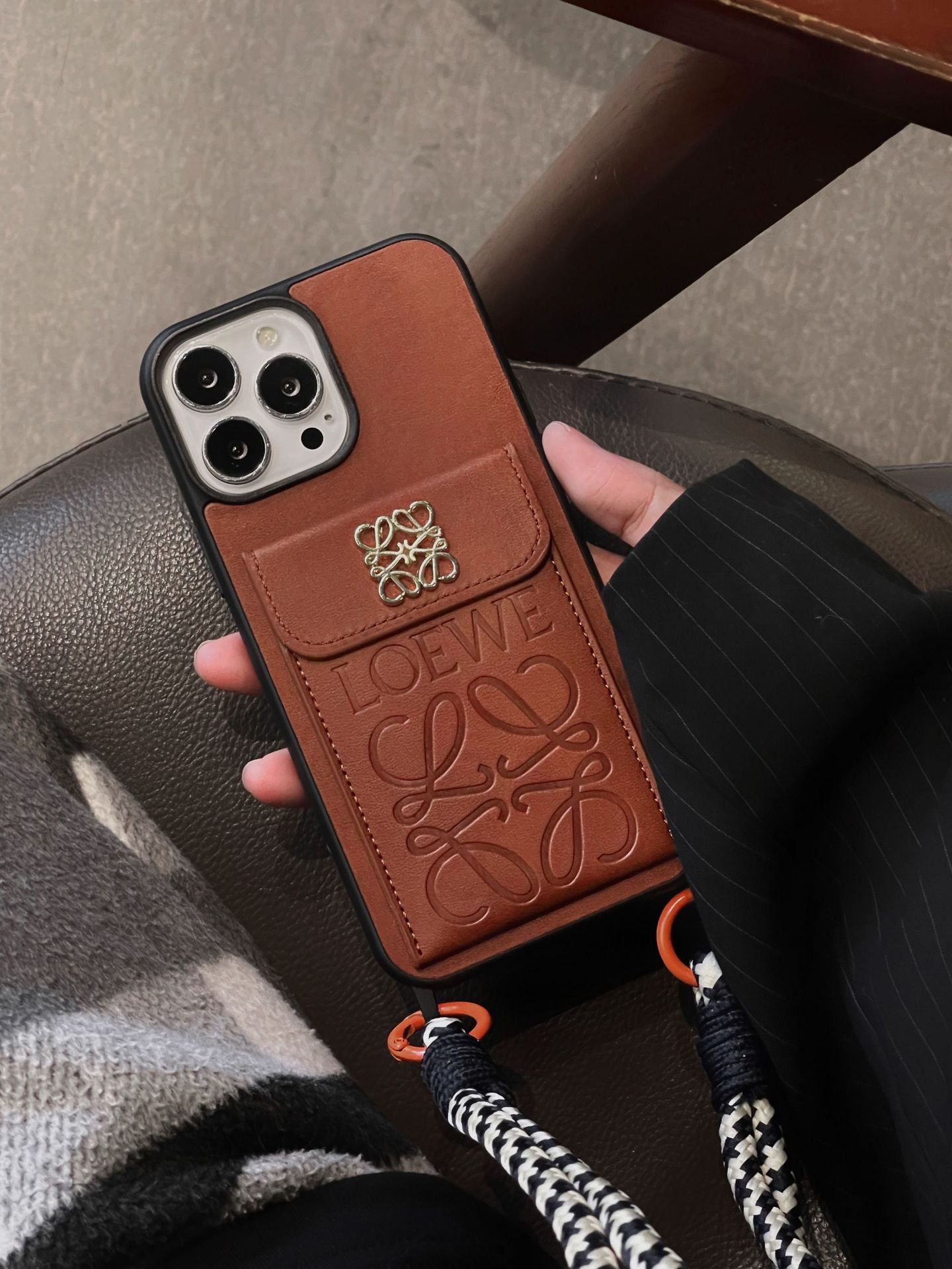 Étui pour iPhone en cuir avec porte-cartes Loe