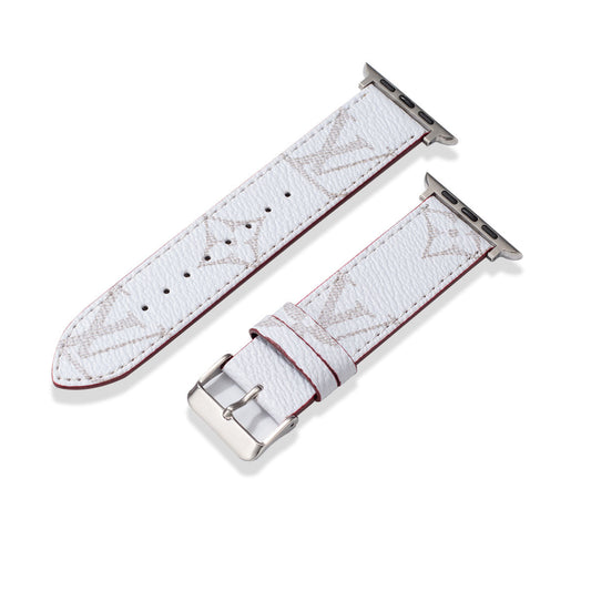 Læder Monogram Apple Watch Remme