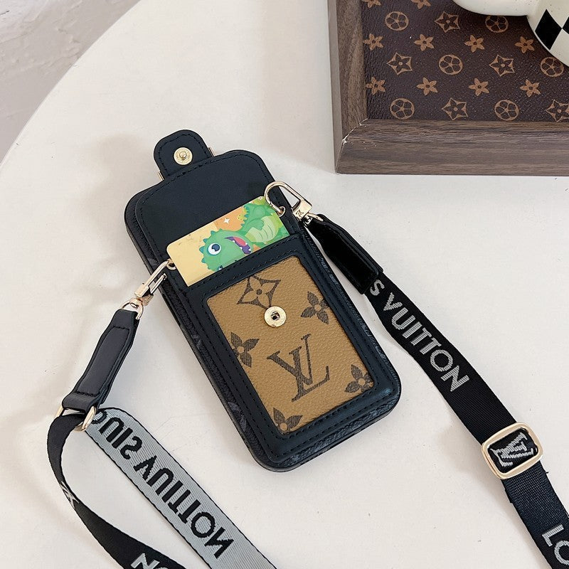 Luxury Card Holder Crossbody iPhone Case