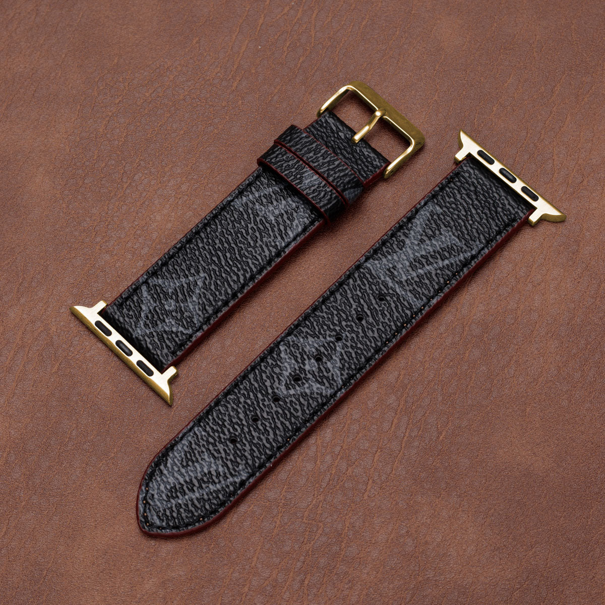 Bracelets Apple Watch en cuir monogramme