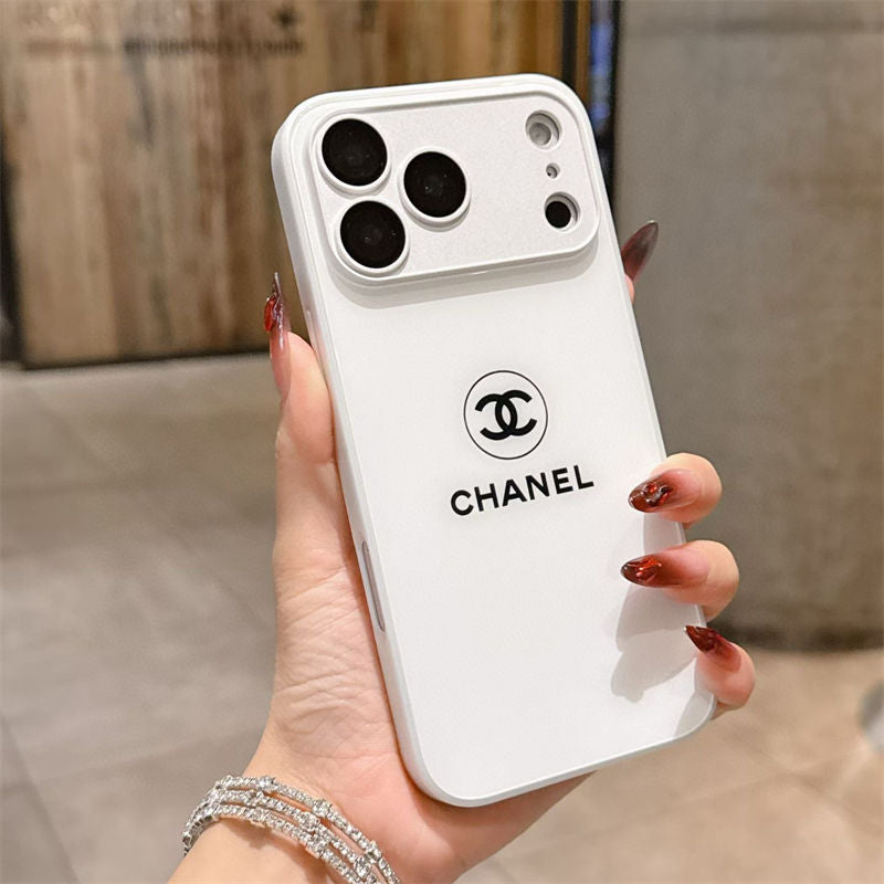 Klassisk Minimalist Luxe iPhone-etui – White Gloss Edition