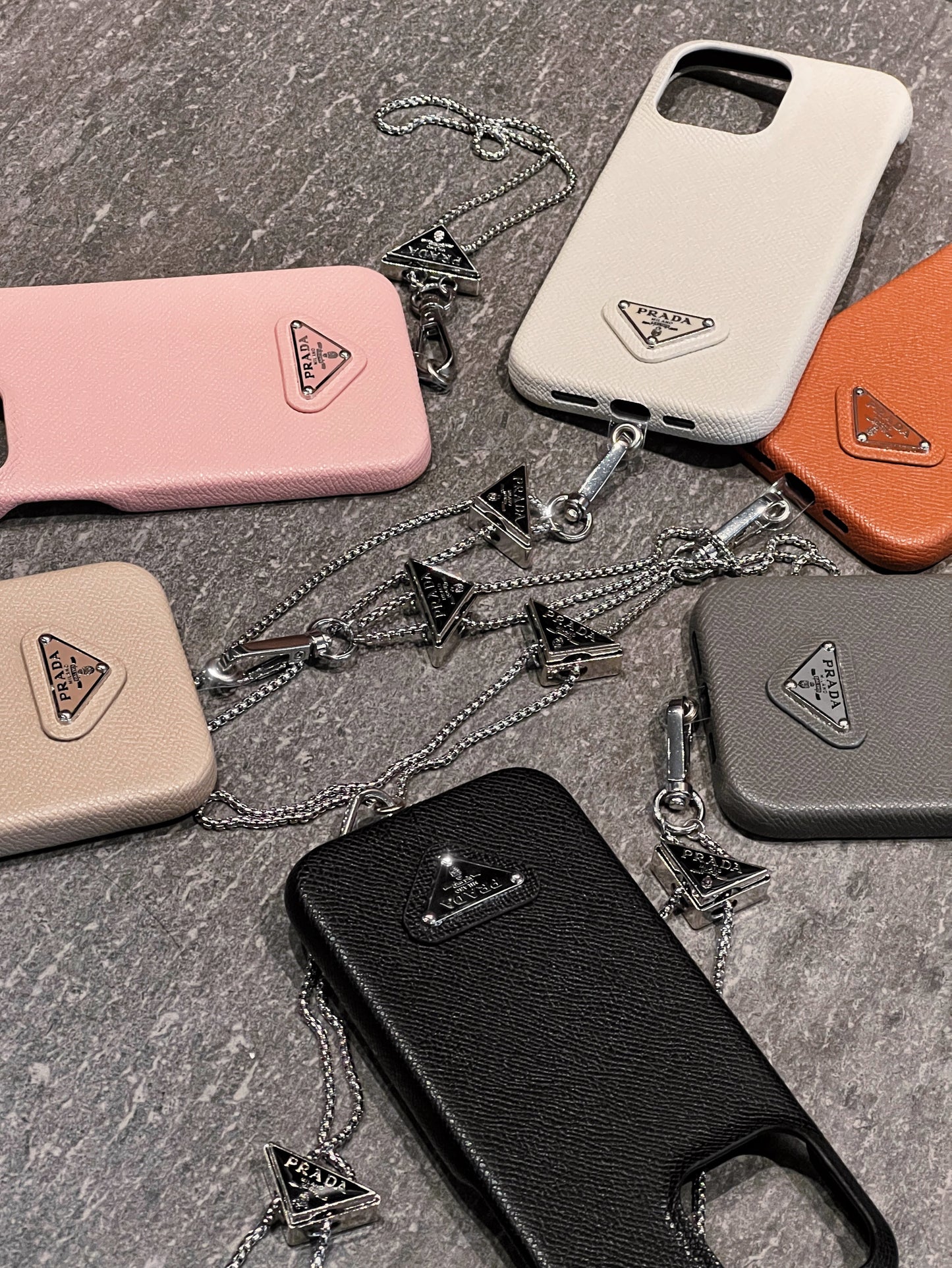 Lúxus leður Crossbody iPhone hulstur