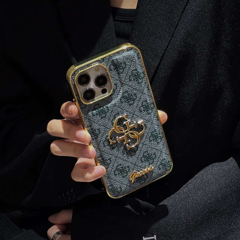 Gue Gold logós bőr iPhone tok