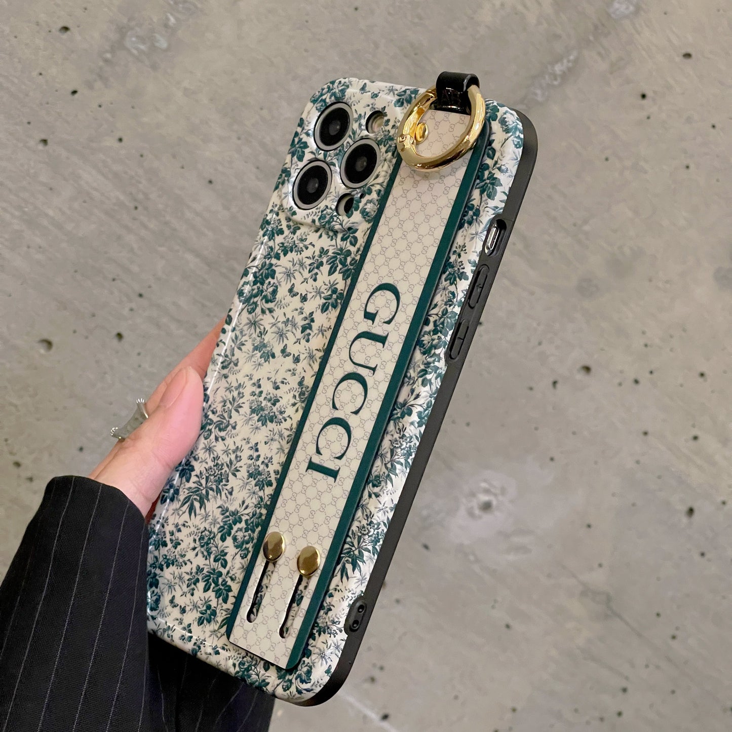 Premium úlnliðsband iPhone hulstur