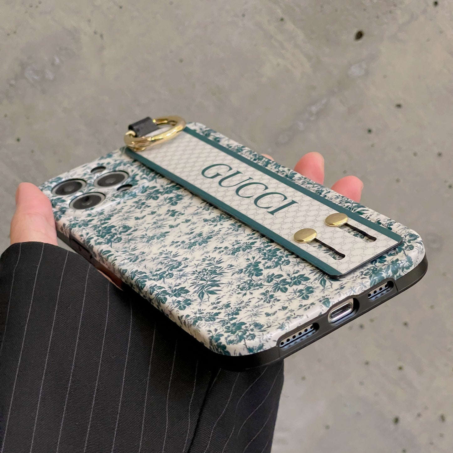 Premium úlnliðsband iPhone hulstur