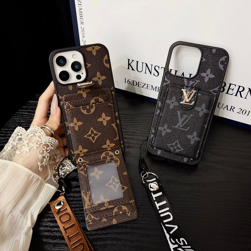 Luxury Classic Color Crossbody iPhone Case