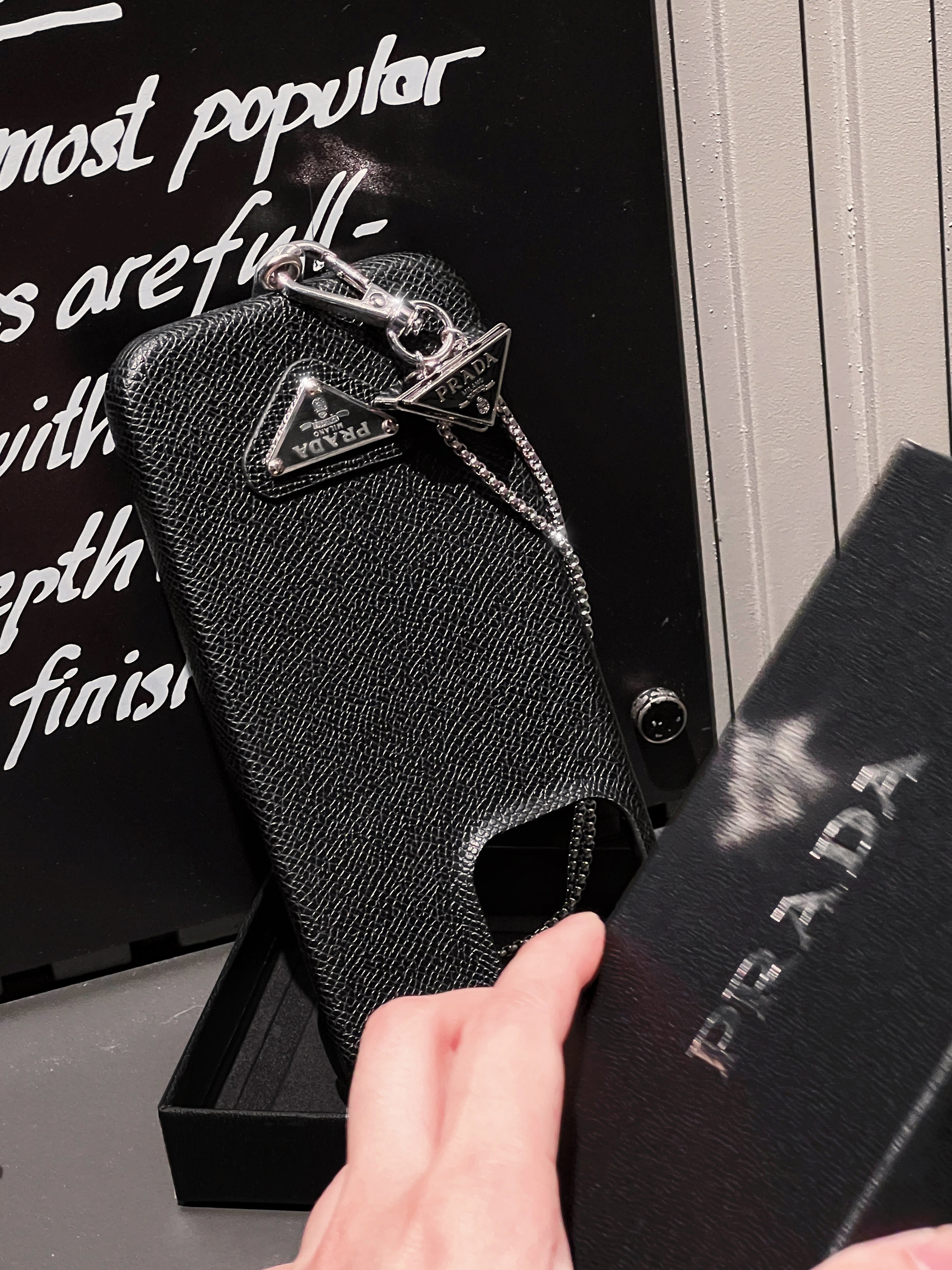 Luxury Leather Crossbody iPhone Case