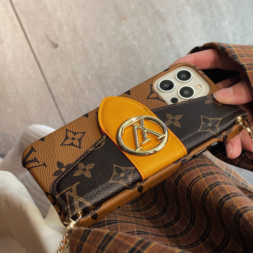 Luxury CrossBody Card Holder iPhone Case