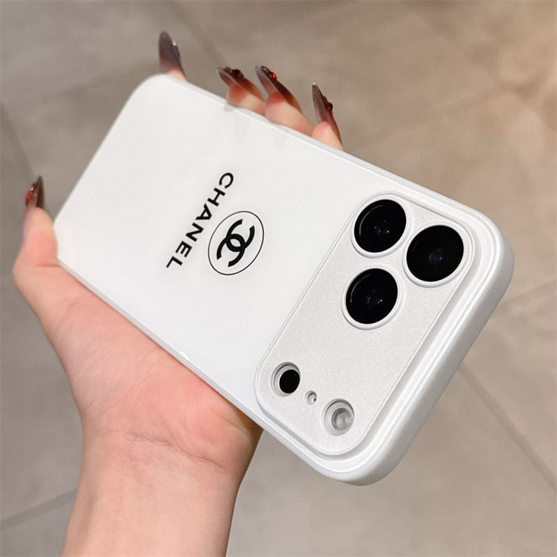 Klassisk Minimalist Luxe iPhone-etui – White Gloss Edition