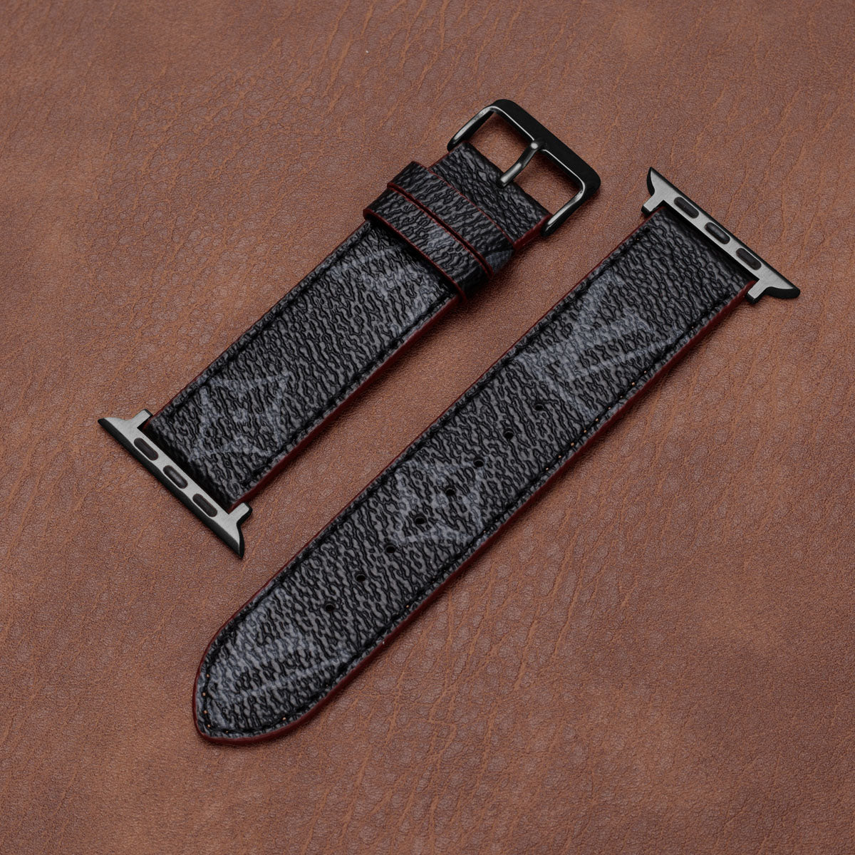 Bracelets Apple Watch en cuir monogramme