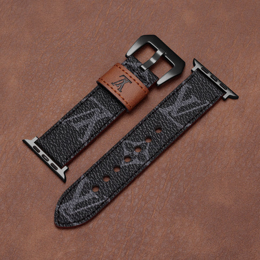 Δερμάτινο μονόγραμμα Apple Watch Bands