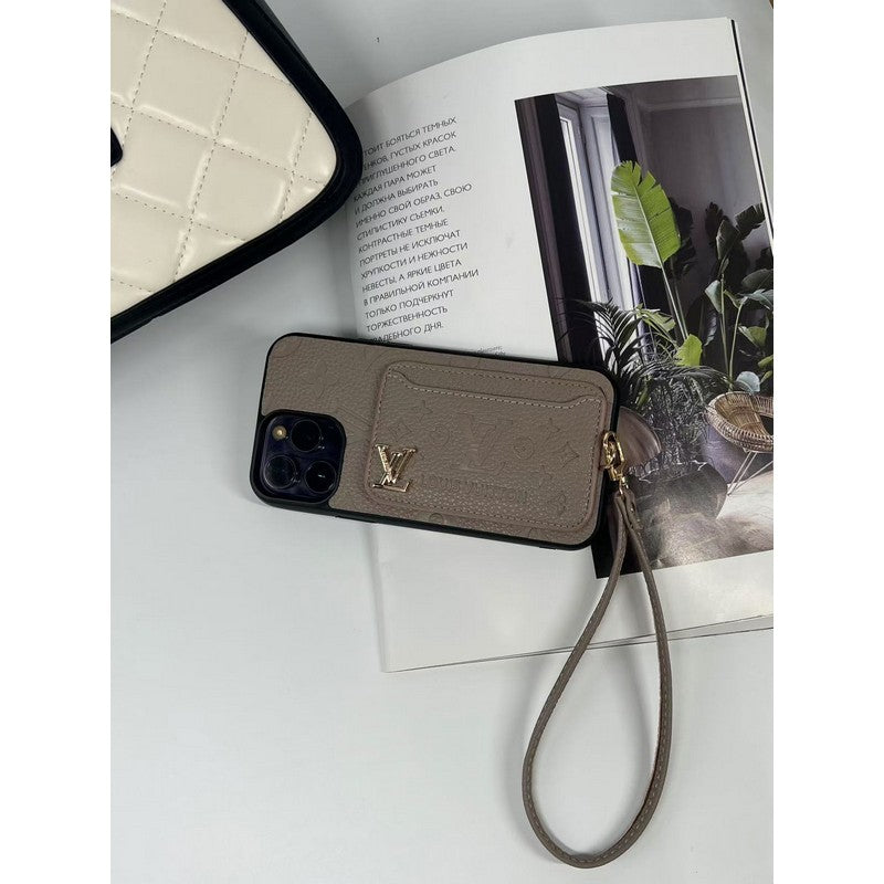 Lúxus fjögurra lita kortapoka iPhone hulstur