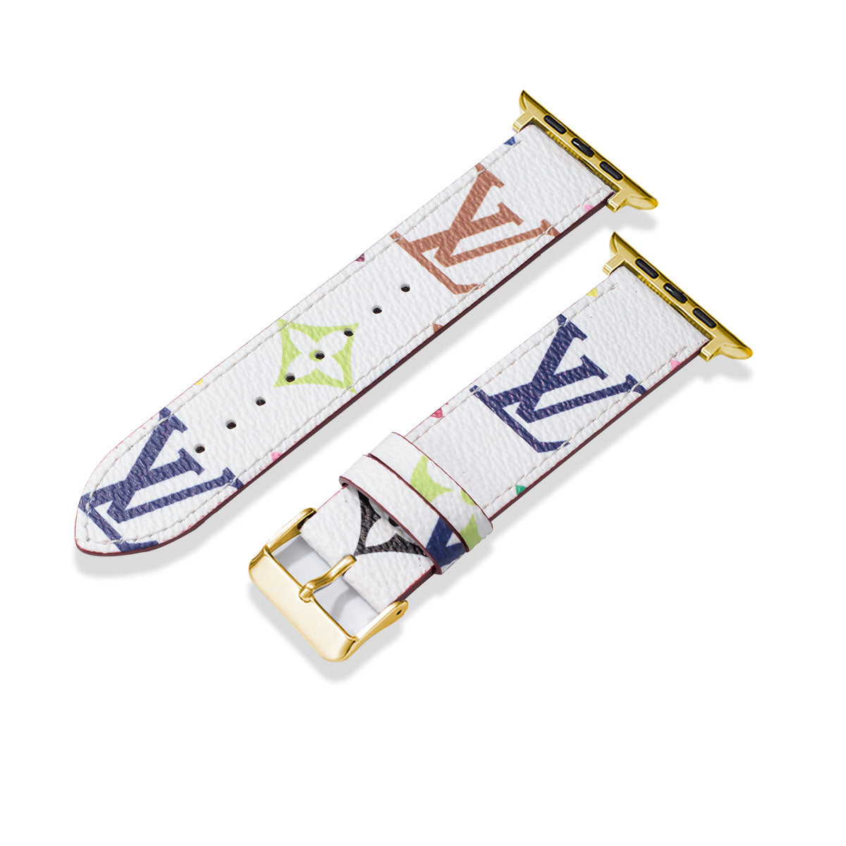Læder Monogram Apple Watch Remme