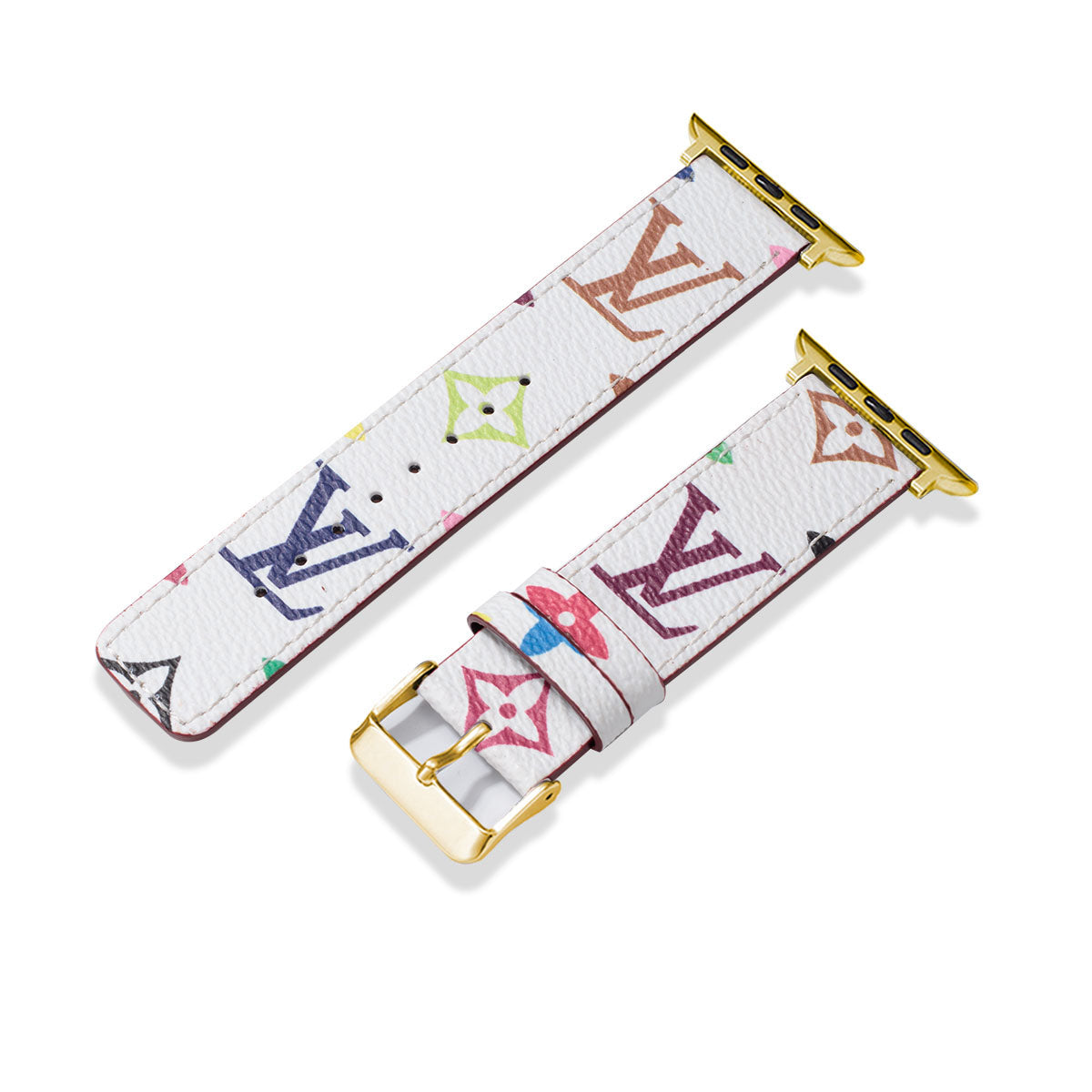 Læder Monogram Apple Watch Remme