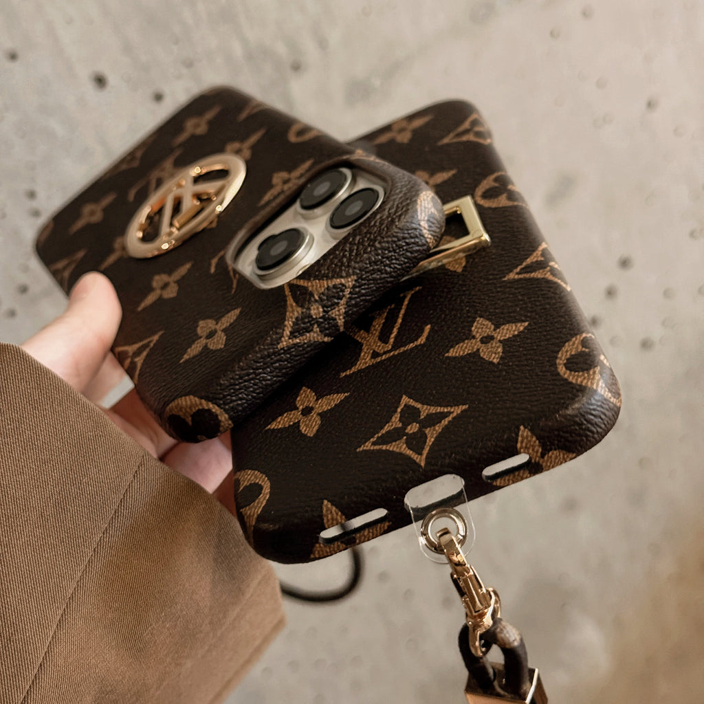 Luxury Card Holder Chain iPhone Case
