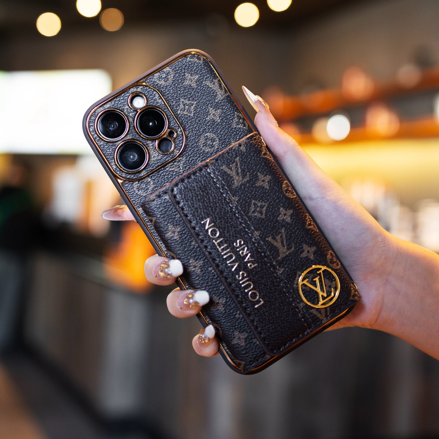 Luksus Advanced Læder iPhone-etui med kortholder & rem